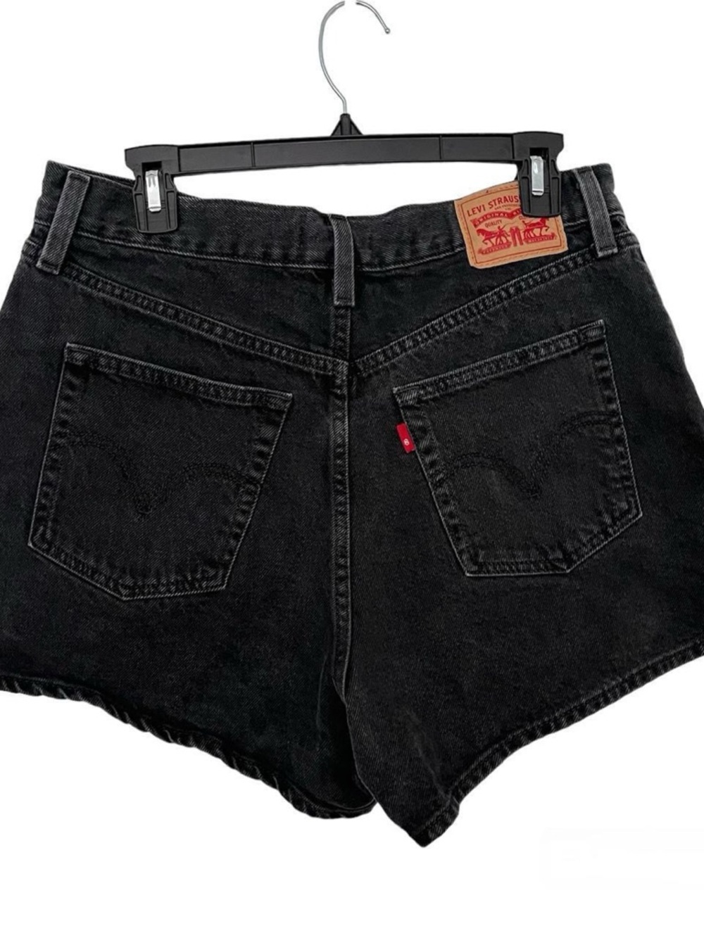 Levi's Black Vintage-Inspired High-Rise Jean Shorts